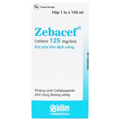 Zebacef 125mg/5ml (Hộp 1 lọ 100ml)