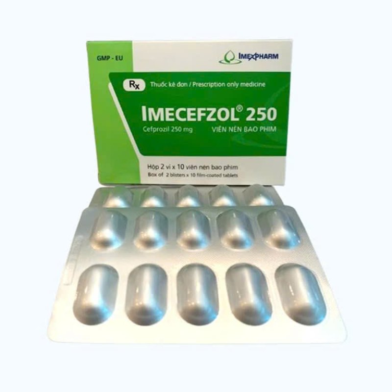 Xem phóng to ảnh IMECEFZOL 250 MG SC ( Hộp 2 Vỉ 10 Viên )